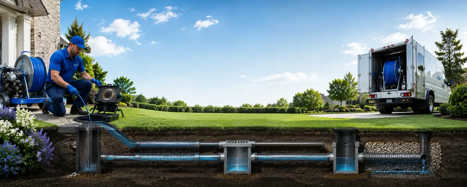 Outdoor drain cleaning information for Aquasco, MD